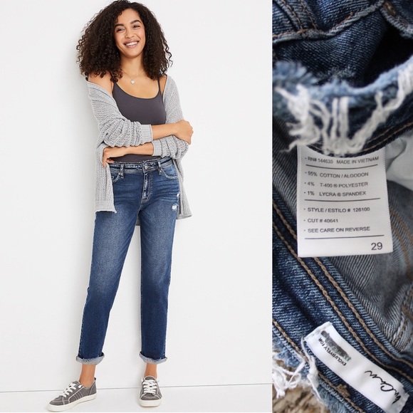 KanCan Denim - Preowned KanCan High Rise Rolled Hem Boyfriend Jeans 29 8